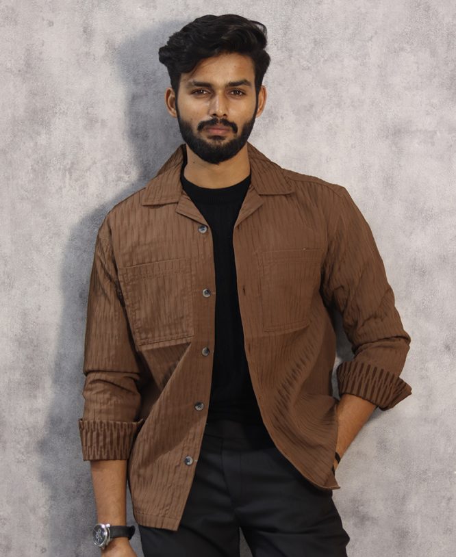 Dark Brown Shacket