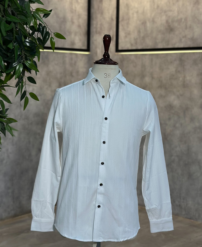 White Stripe Designer Shirt