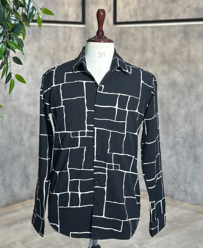 Black Printed Shirt 2