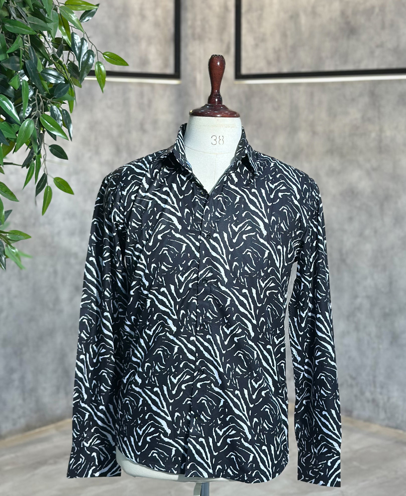 Black Printed Shirt 3