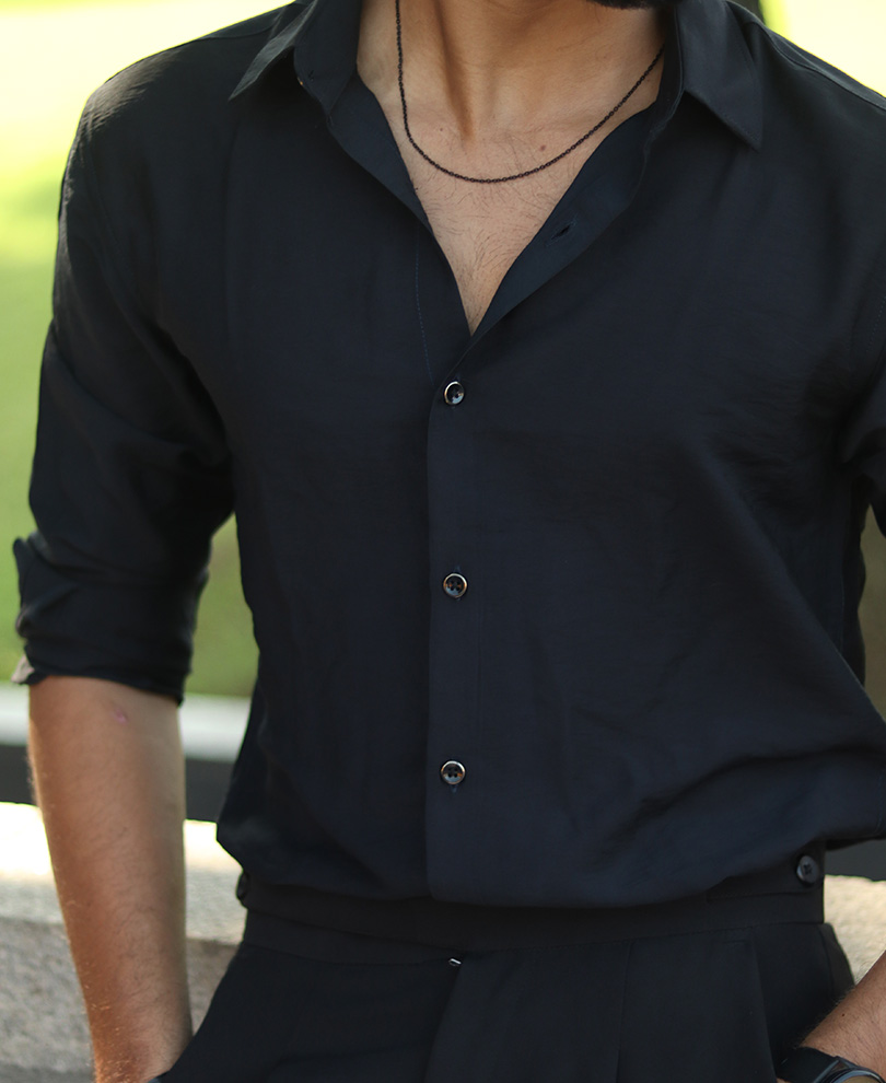 Black Tissue Shirt - Image 2