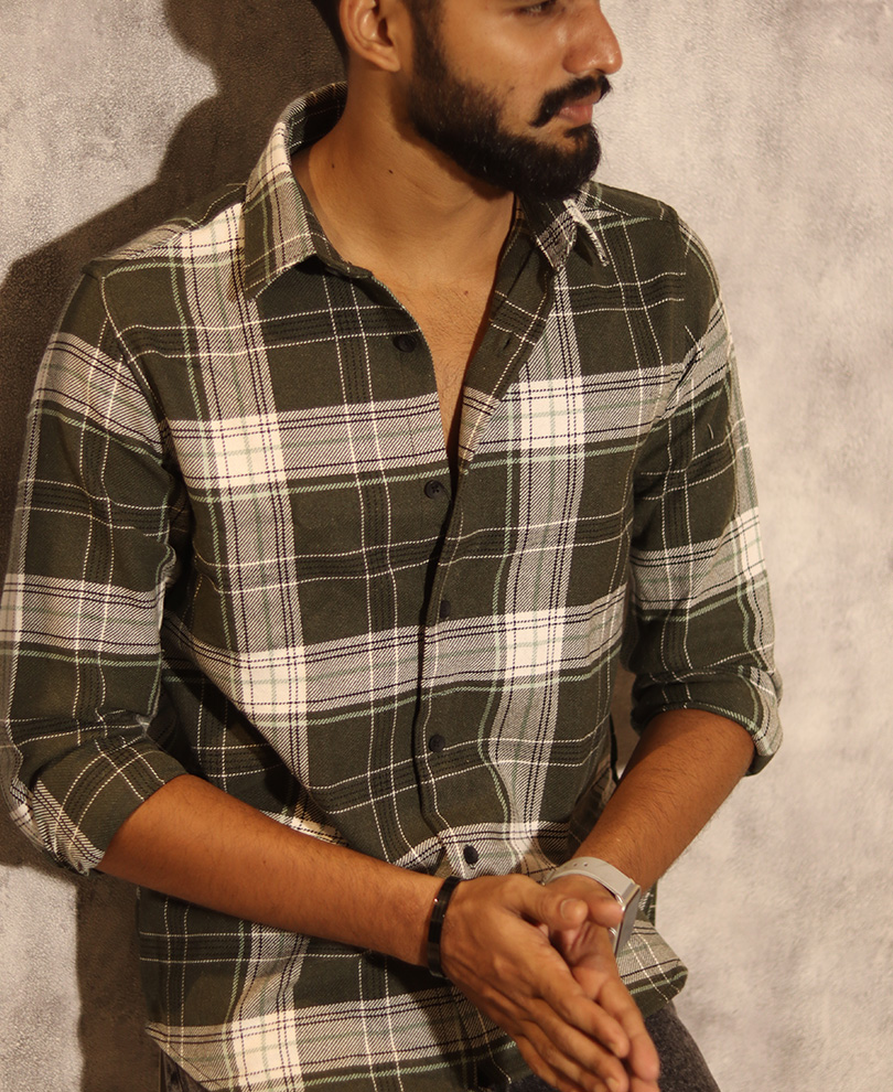 Green Checked Shirt - Image 2
