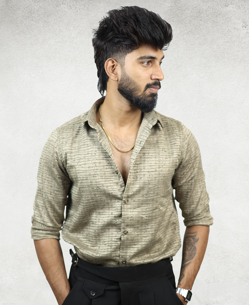 Green Designer Shirt