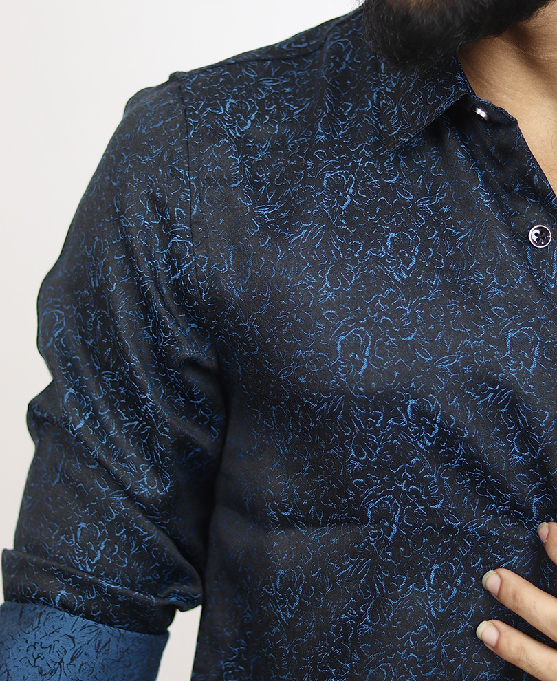 Blue Designer Shirt 1 - Image 3