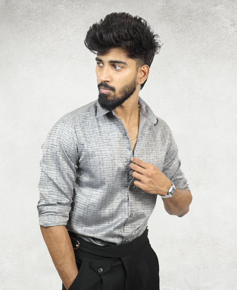 Grey Designer Shirt