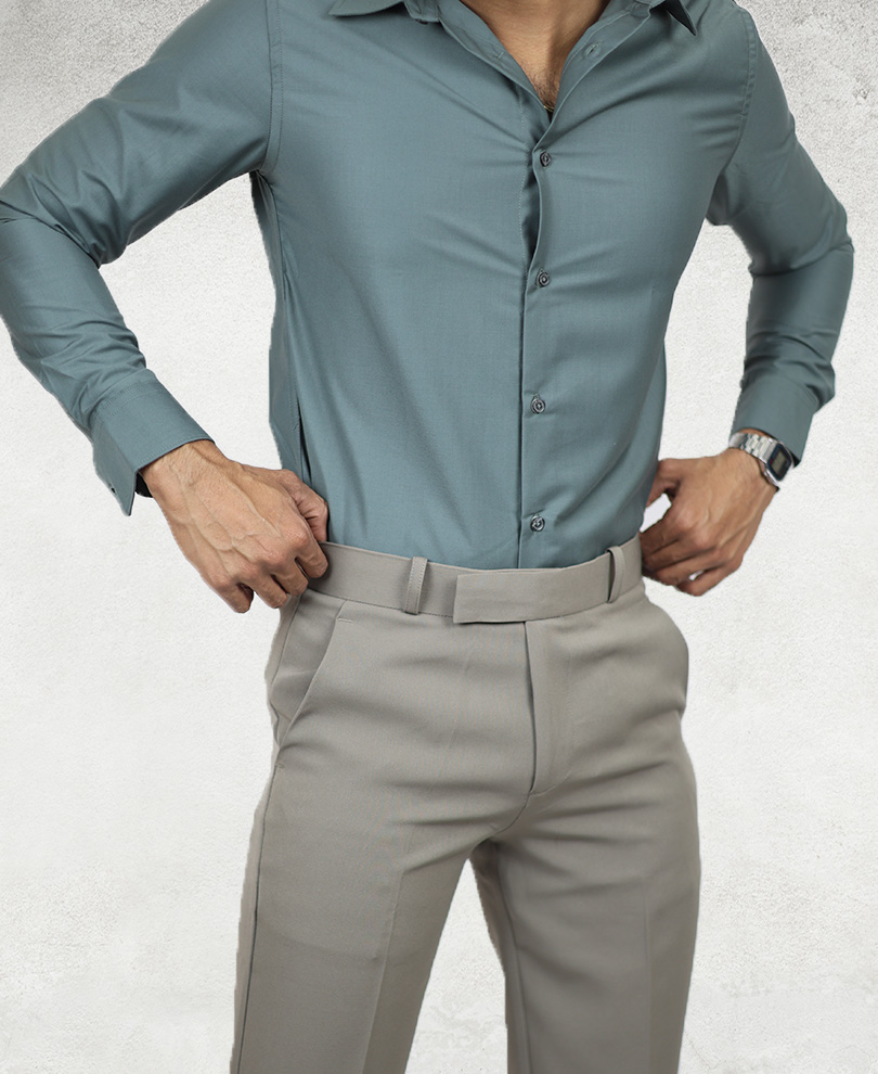 Green Plain Shirt - Image 2