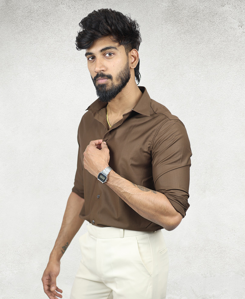 Brown Plain Shirt