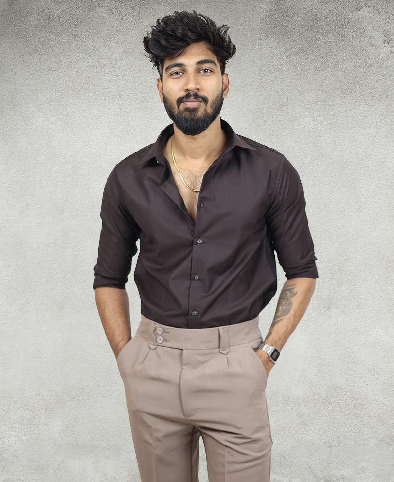 Brown Plain Shirt