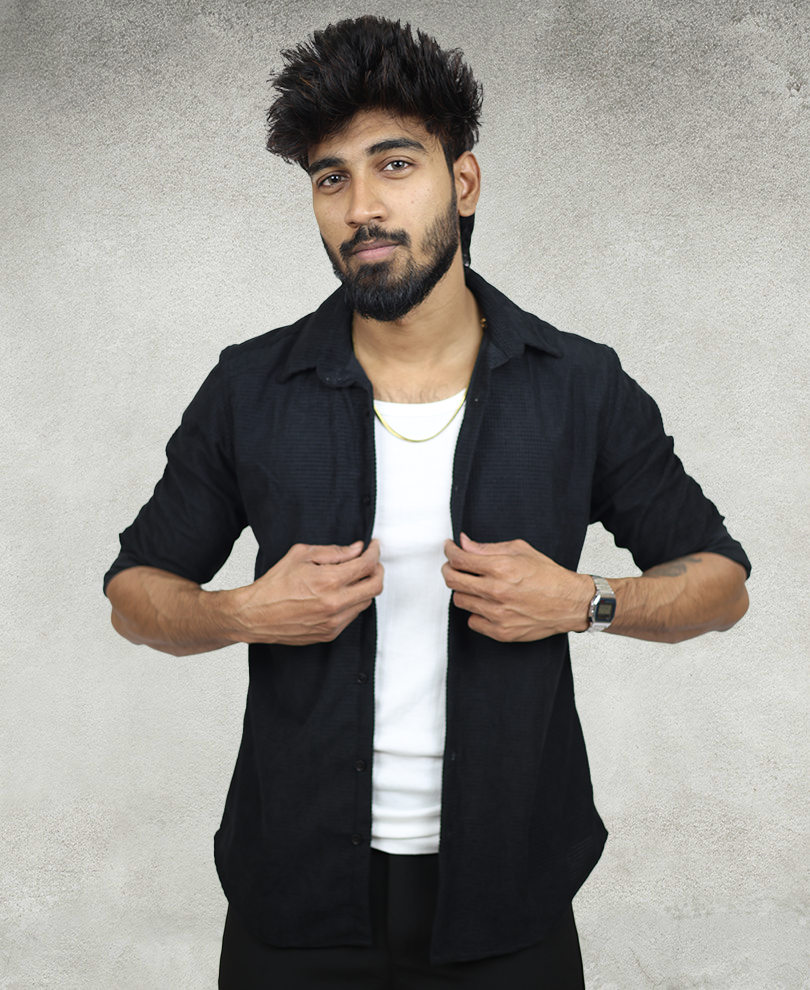 Black Corduroy Shirt