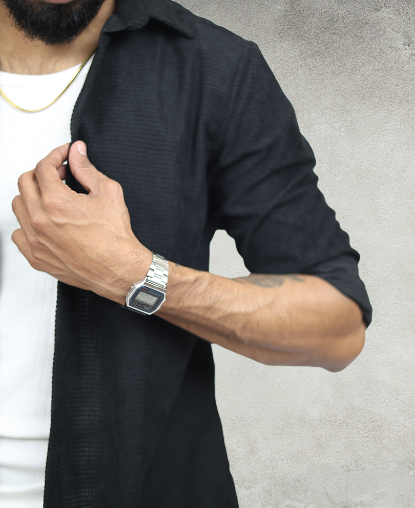 Black Corduroy Shirt - Image 2