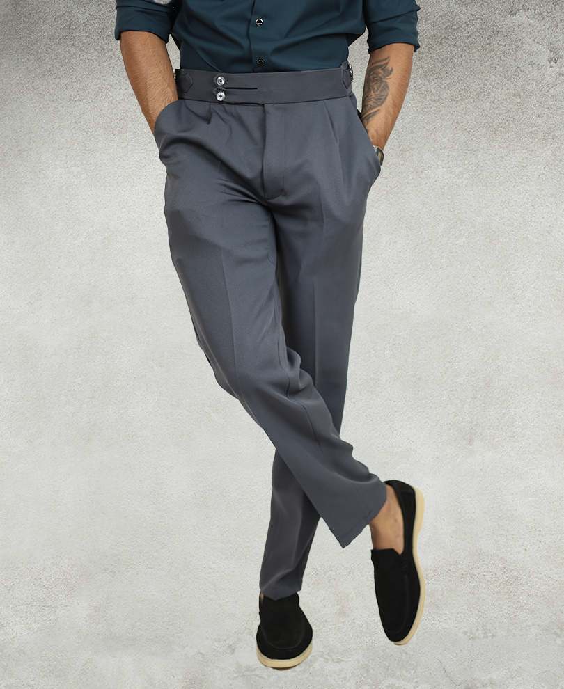 Dark Grey Gurkha Pant