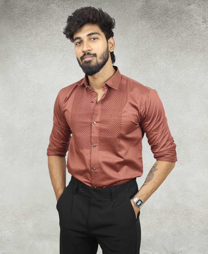 Rustic Orange Stone Shirt