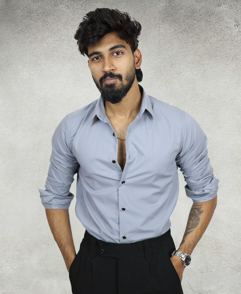 Powder Blue Plain Shirt