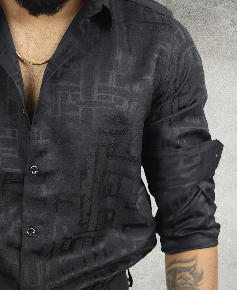 Black Designer Shirt - Image 2