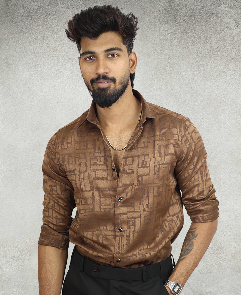 Brown Designer Shirt